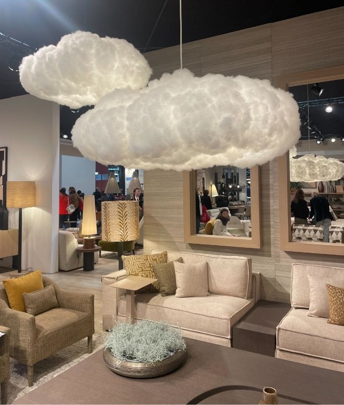 maison et objet janvier 2024 : suspension nuage onirique